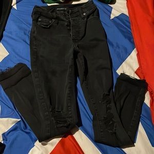 Black Distressed Aeropostale jeans